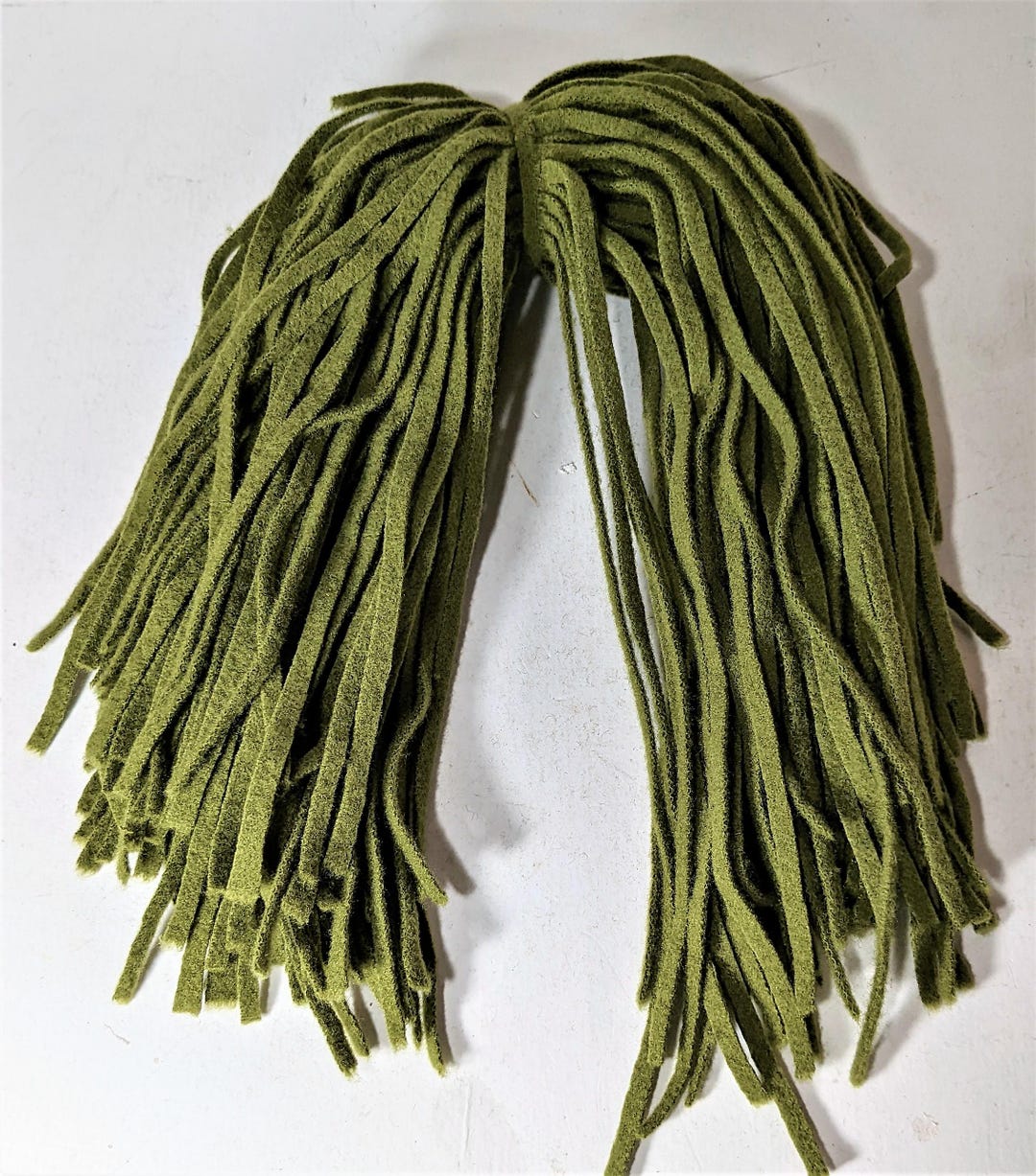 Rug Hooking Strips Avocado #6 Cut 100 Ct. 18" Long #2221 Dorr Mill Wool ...