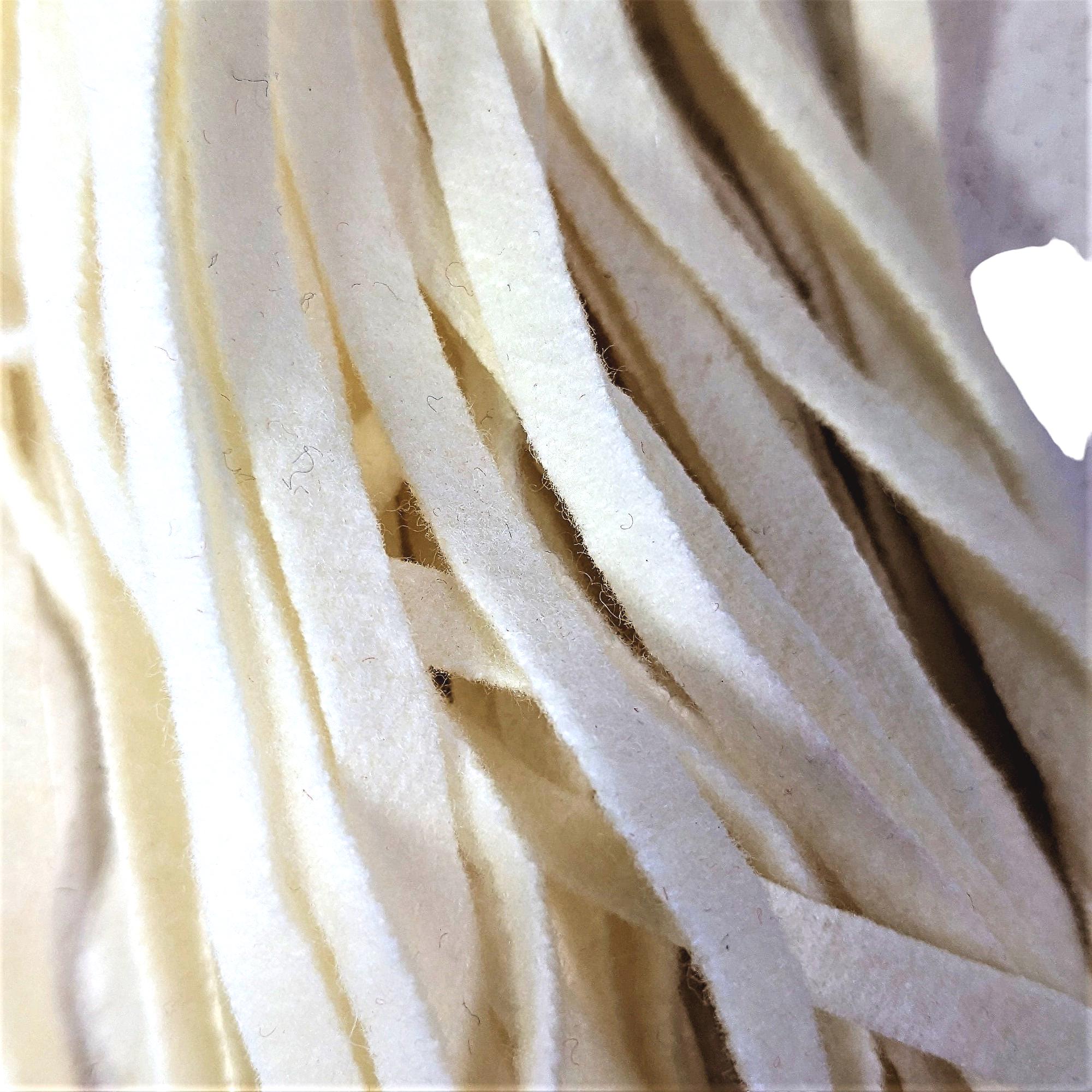 WHITE Wool Strips #8120 #8 Cut 18” Long 50 Ct. Dorr Mill for Rug ...