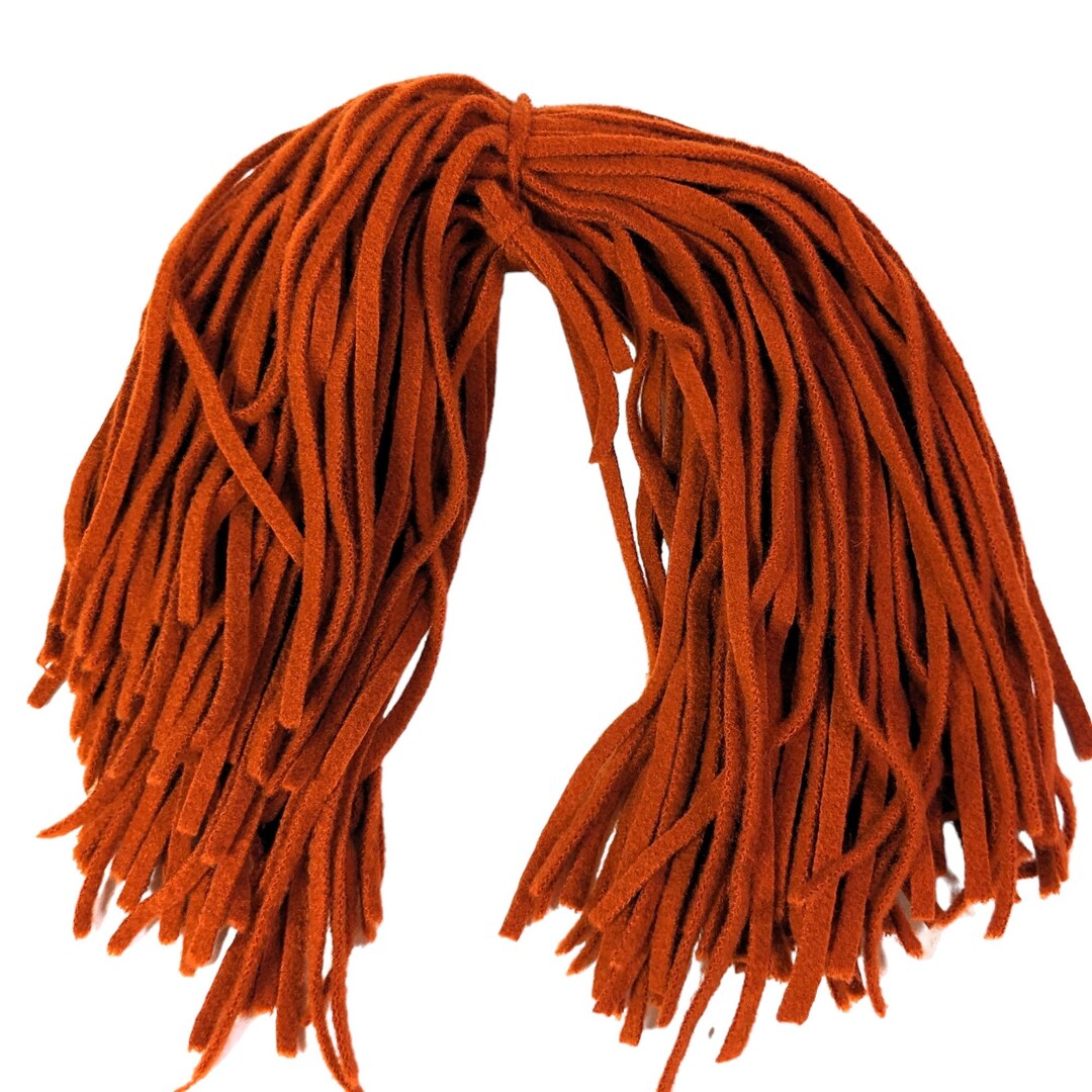 Rug Hooking Strips BURNT ORANGE #6 Cut 100 Ct. 18" Long #222 Dorr Mill ...