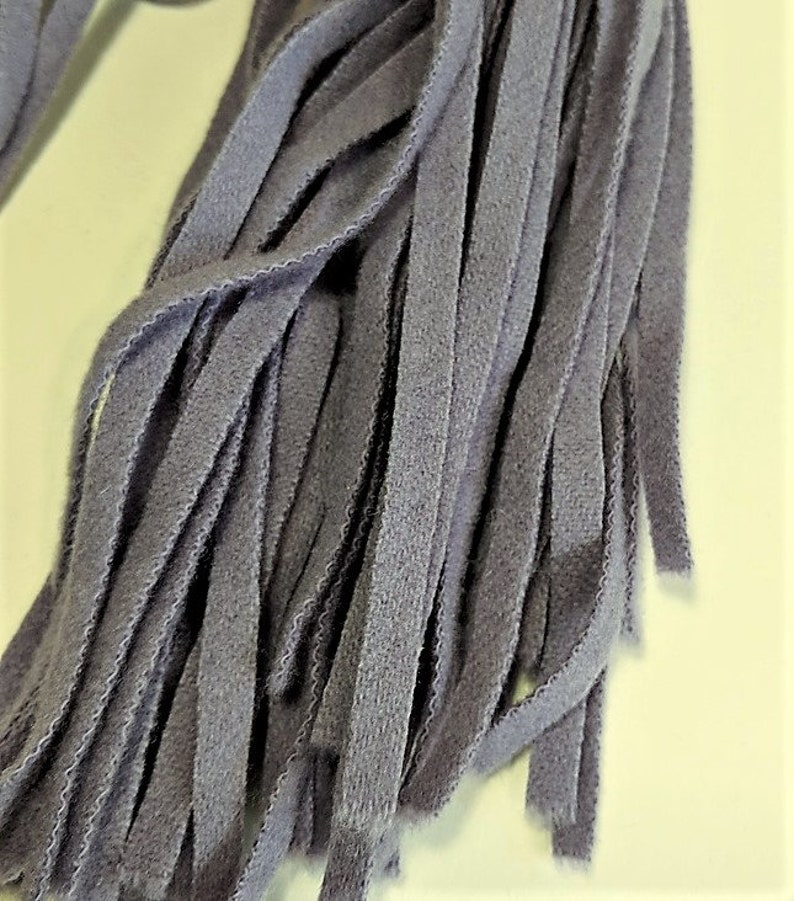 Dorr Wool Medium Violet Wool Strips on Number 8 Blade 18 Inches Long 50 Strips for Rug Hooking