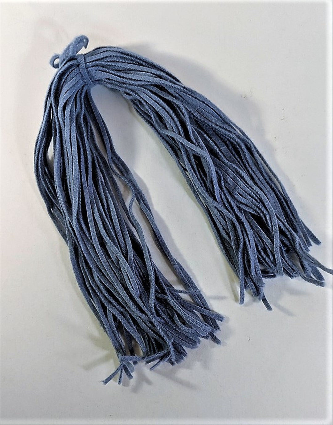 Dorr Wool Dusty Blue Wool Strips on Number 4 Blade 18 Inches Long 50 ...