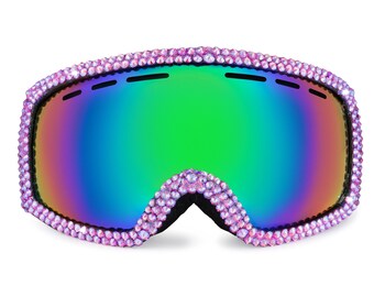 Irisierende Ruby Bling Bunny Skibrille