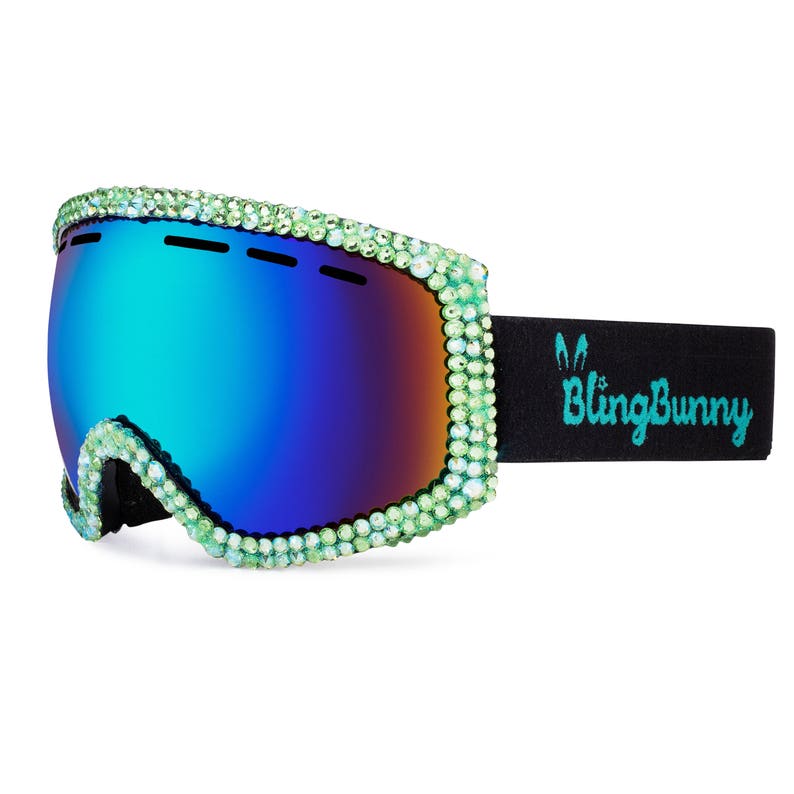 Emerald Shimmer Bling Bunny goggles Etsy