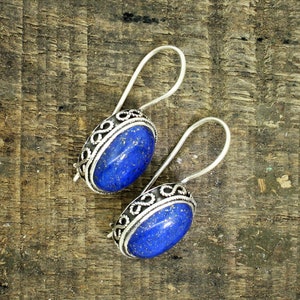 Lapis Lazuli Earrings, Lapis Earrings, Lapis Earrings Silver, Sterling Silver Lapis Earrings, Silver Lapis Earrings, Blue Lapis Earrings