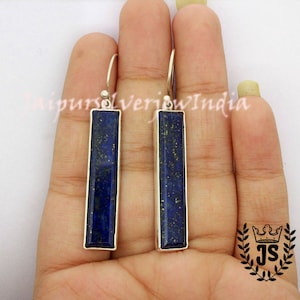 Lapis Lazuli Earrings, Lapis Earrings, Lapis Earrings Silver, Sterling Silver Lapis Earrings, Silver Lapis Earrings, Blue Lapis Earrings