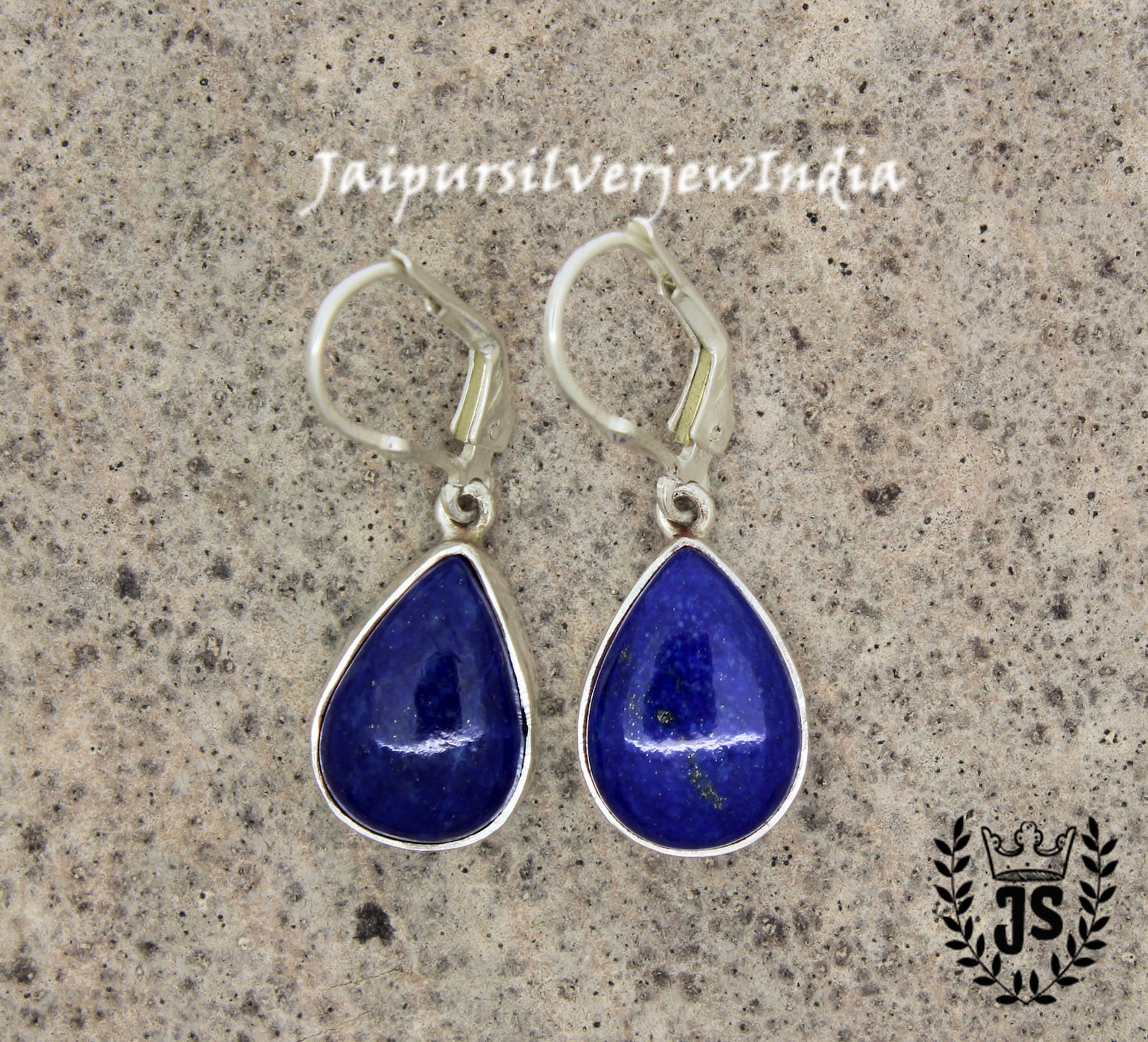 Turq Bead Teardrop Earrings