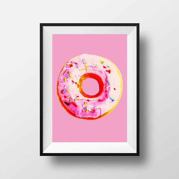 printable donut pop art