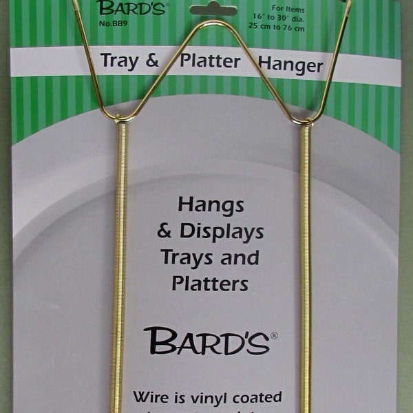 Tray, Bowl and Platter Hangers, Plate Hanging Wire, Displays Plates 16"-30"