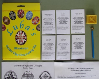 Cleaning Wire /& Instructions Easter Eggs Decorating Kit Beeswax 3 Kistkas