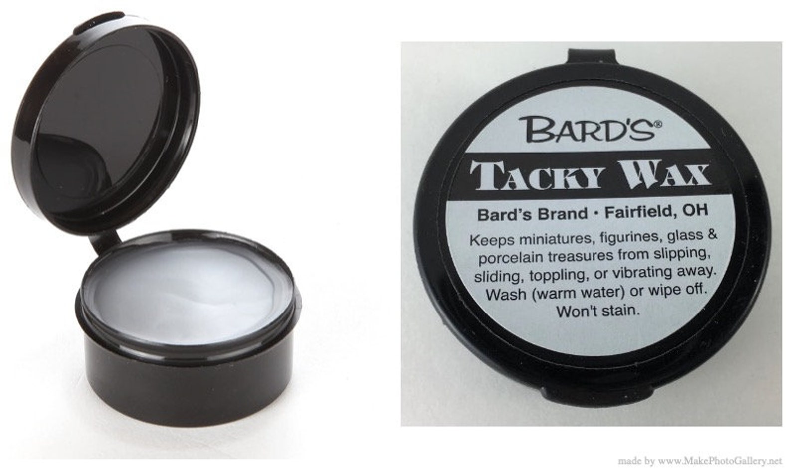 Bard's Tacky Wax Glue, Temporary Anti Sliding Wax, Adhasive Putty 1 Oz