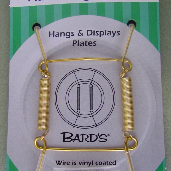 Tray&Plate Hanger,Plate Hanging Wire,Displays Plates 3 1/2"-5" Diameter