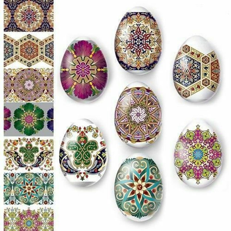 Easter Egg Wraps for 42 Hen Eggs 6 Sleeves 42 Designs Heat Etsy
