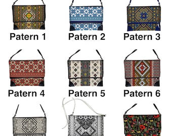 Broderie ukrainienne réutilisable à l'épaule, imprimée sur un sac en toile, joli, fabriquée en Ukraine