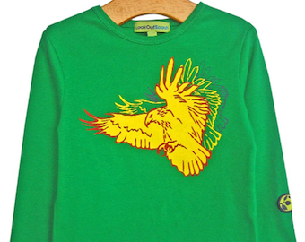 Kids T-Shirt Eagle Design 100% Organic Cotton