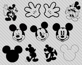 Download Mickey Silhouette Etsy