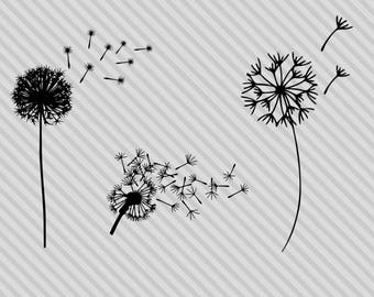 Download Dandelion Silhouette Etsy Yellowimages Mockups