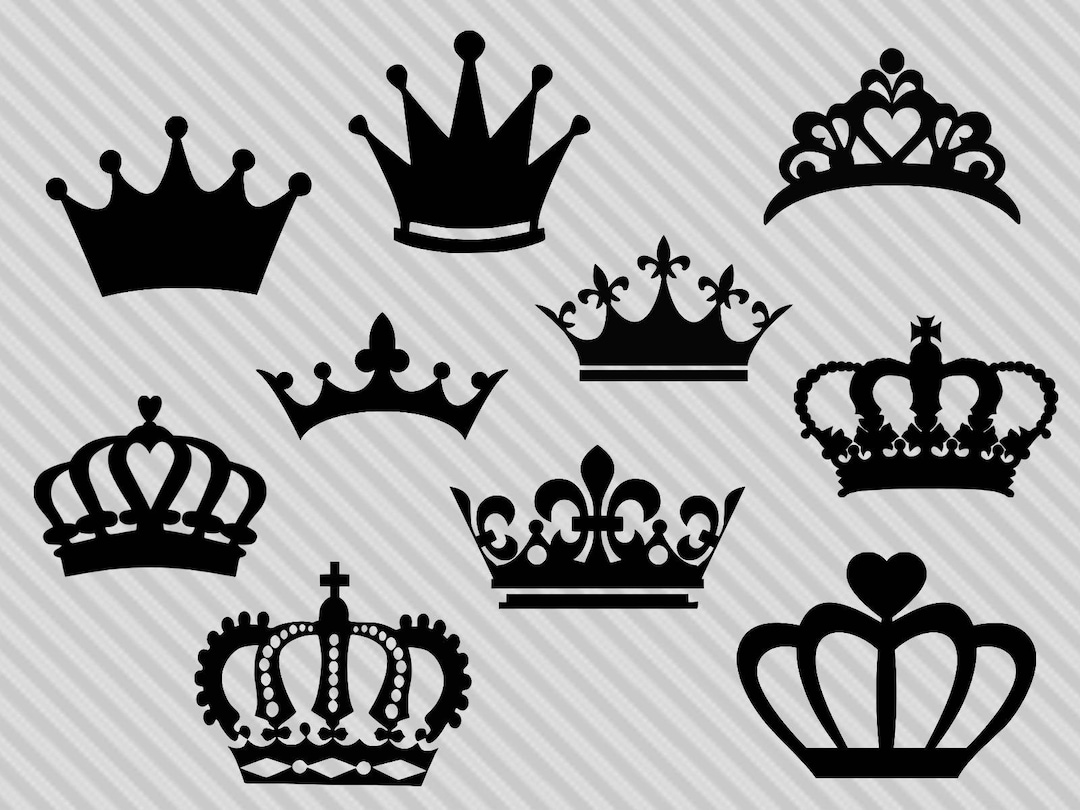 Crown Svg Cutting File, Tiara Svg, Crown Clipart, Crown Silhouette,  Princess Crown Svg, Princess Svg, Png, Crown Silhouette - Etsy