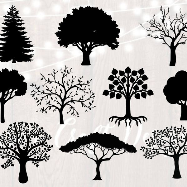 Tree SVG Bundle, Family SVG bundle, Tree cut file, Tree clipart, Tree svg files for silhouette, Tree files for cricut, svg, dxf, png