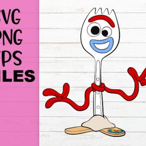 Forky SVG-bundel, GELAAGD, Eps, Png-bestanden, Forky Clipart, Toy Story svg, Cricut-bestand svg, png, eps