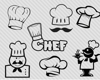 Chef svg bundle, culinary svg bundle, chef clipart, culinary clipart, png, dxf