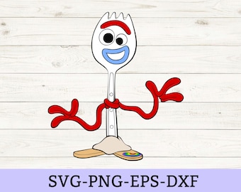 Forky SVG Bundle, LAYERED, Eps, Png files, Forky Clipart, Toy story svg, Cricut file svg, png, eps