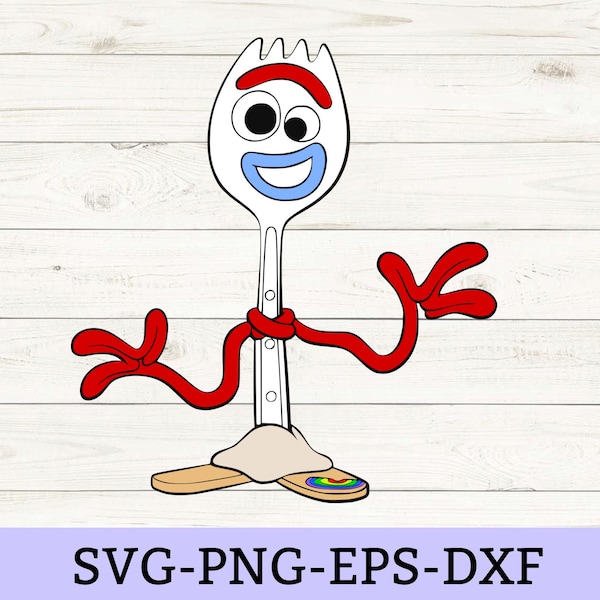 Forky SVG Bundle, geschichtet, Eps, Png-Dateien, Forky Clipart, Toy Story svg, Cricut-Datei svg, png, eps