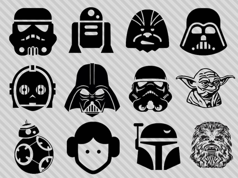 Download Star Wars Svg Bundle Star Wars Clipart Png Svg Etsy