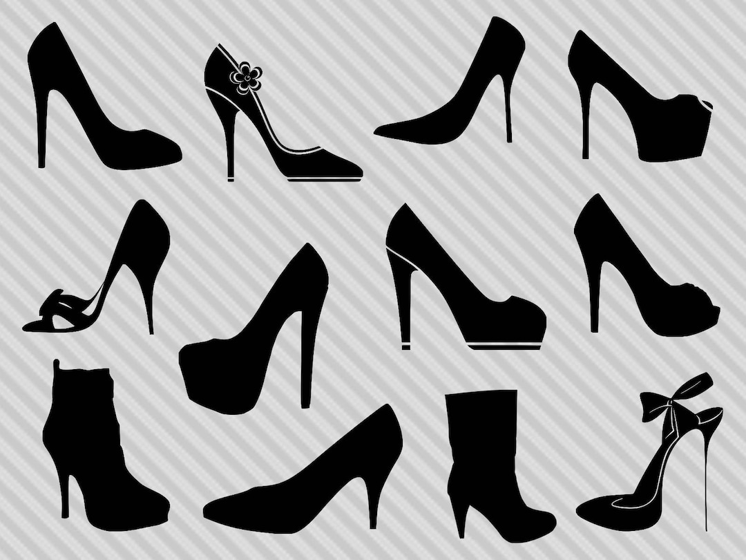Heel Clip Art Black And White 16+ Thousand Drawn Heels Royalty