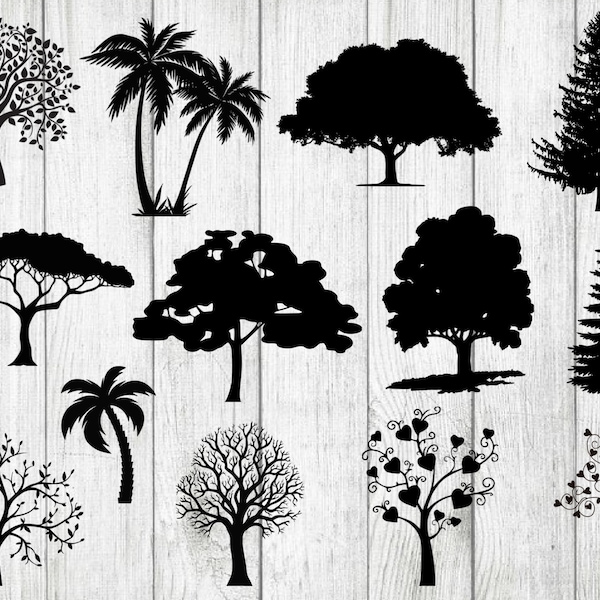 Tree SVG Bundle, Family SVG bundle, Tree cut file, Tree clipart, Tree svg files for silhouette, Tree files for cricut, svg, eps, png