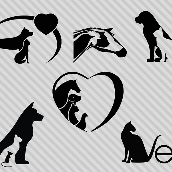 Veterinarian svg bundle, veterinarian clipart, animals svg, vet svg, dxf, png