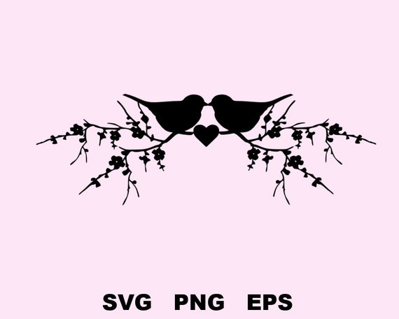 Love Birds Svg Wedding Birds Svg Anniversary Birds Svg Etsy