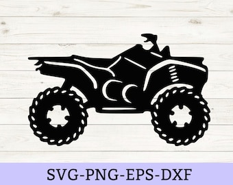 ATV svg, four wheeler svg, 4 wheeler svg, png, eps, dxf, laser cut files, files for cricut and silhouette