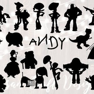 Toy Story Bundle, Toy Story Silhouette, Toy Story Clipart, für Cricut, für Silhouette, png, svg, dxf, INSTANT DOWNLOAD