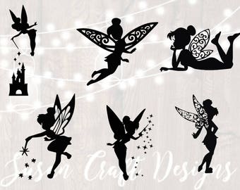 Tinkerbell svg, tink svg, tinkerbell silhouette svg, cut files for cricut silhouette, INSTANT DOWNLOAD