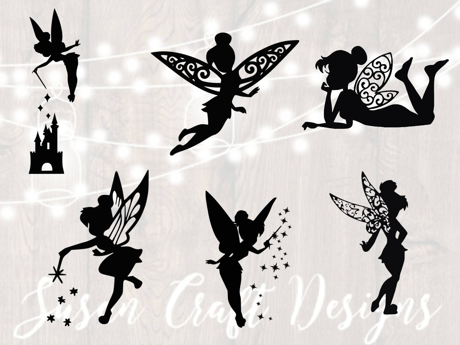 tinkerbell silhouette printable