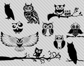 Eule Bundle, Eule svg, Eule Clipart, Eule svg schnittdateien, Eule svg, png Sofortiger Download