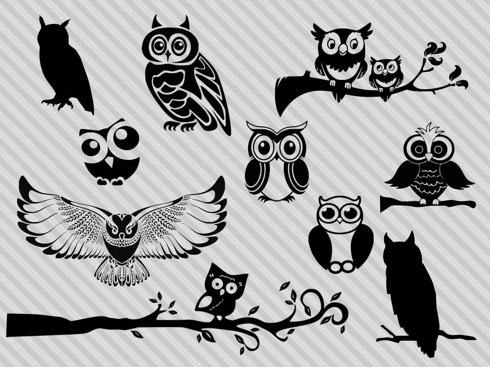 Download Owl Svg Bundle Owl Svg Owl Clipart Owl Svg Cutting Files Owl Silhouette Svg Png
