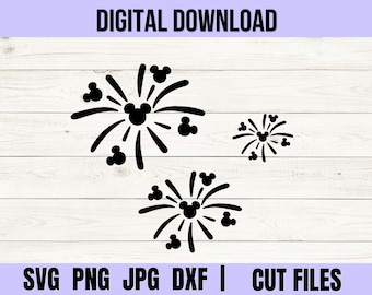 svg, png, dxf, eps, jpg mickey fireworks, print, decal, digital download, vacation, shirt, diy, cricut, family, mickey svg, group shirt
