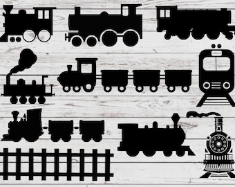 Pacchetto SVG del treno, pacchetto SVG Choo Choo, file di taglio del treno, clipart del treno, file SVG del treno per silhouette, file per Cricut, svg, png