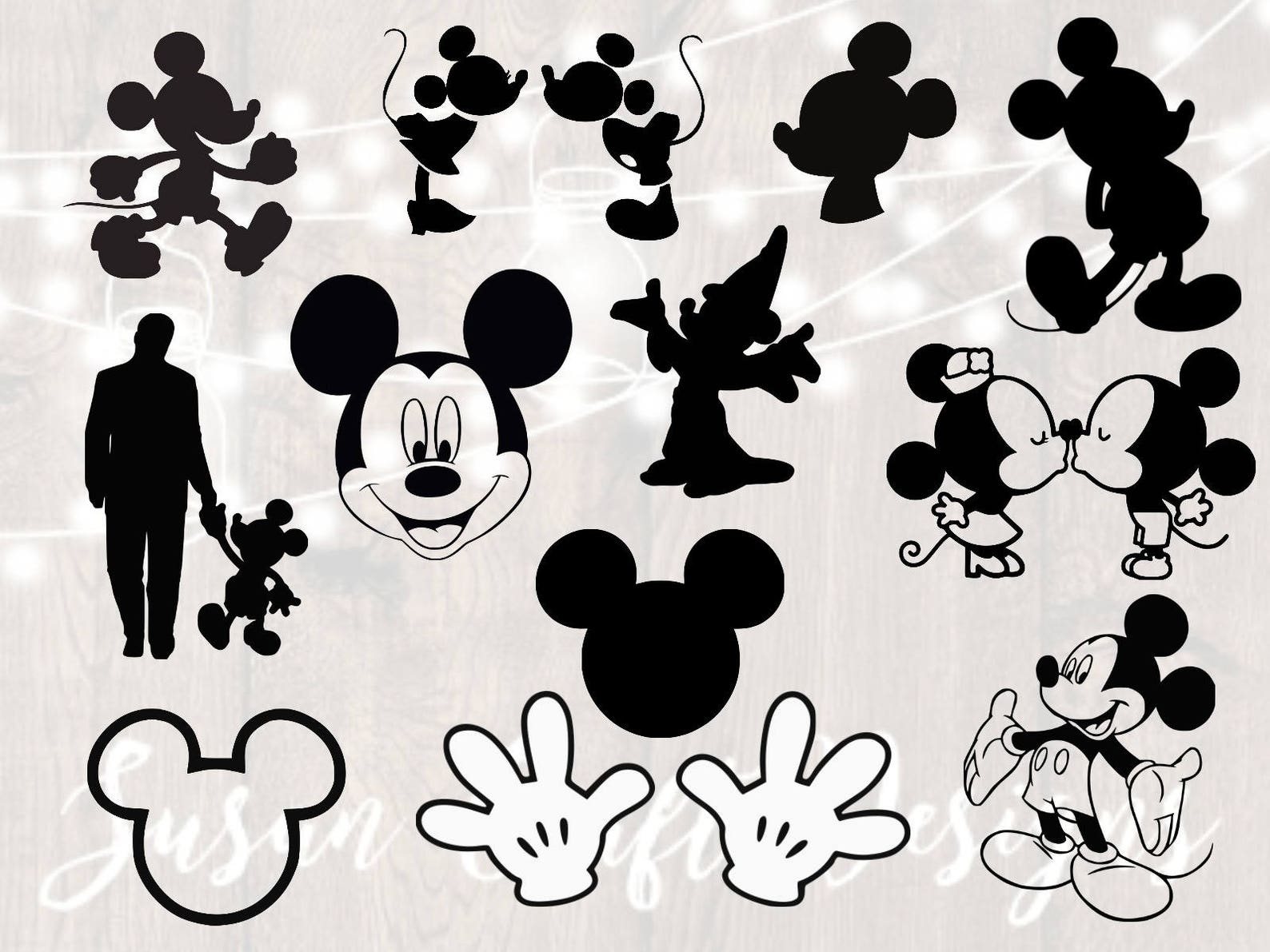 Mickey Mouse SVG Bundle Mickey mouse silhouette svg cruise image 1.