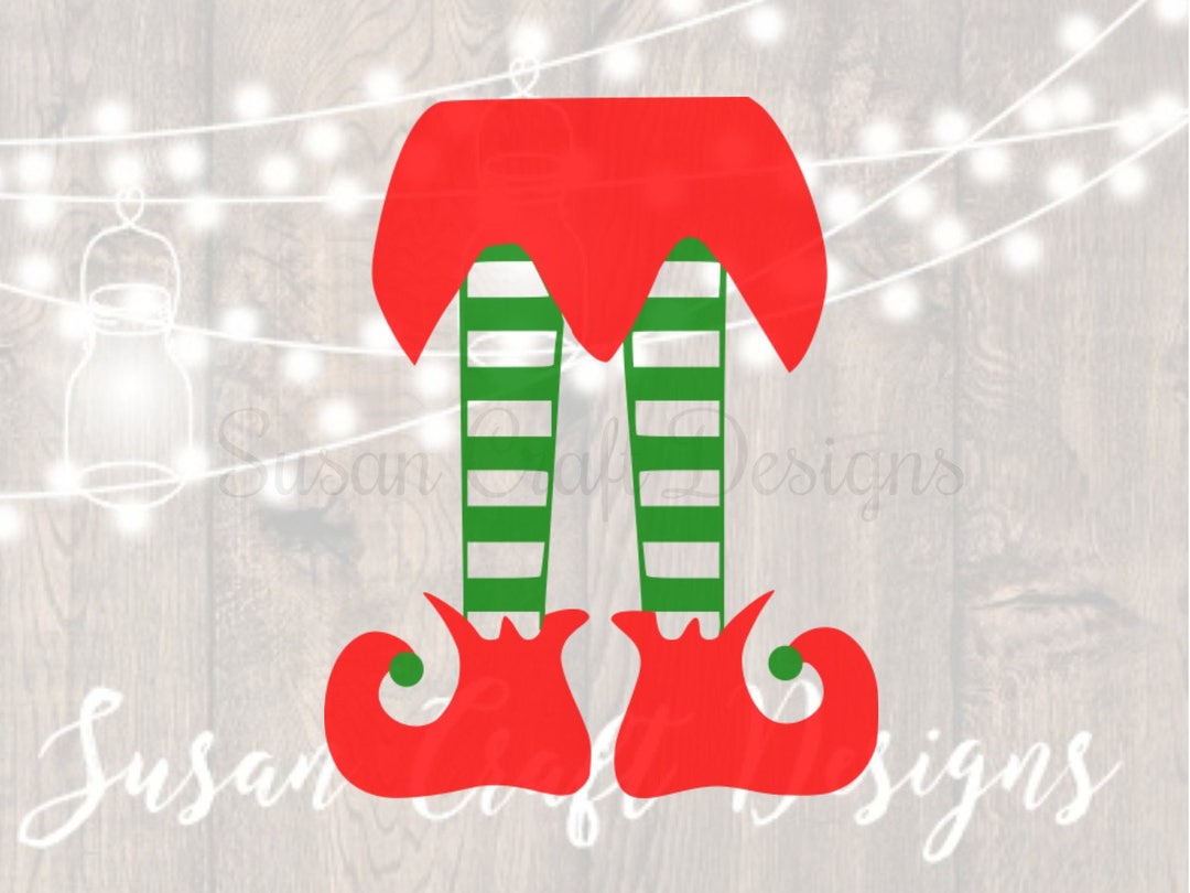 Elf Legs Svg Cut File, Christmas Elf Svg - Etsy