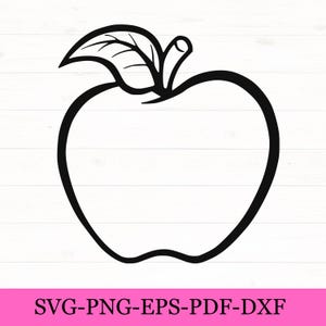 Apple SVG, Teacher Appreciation SVG, School SVG, Cricut File, Silhouette Cut Files, Cut File, Back to School, Clipart T-shirt Mug Bag Print