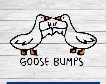 Goose Bumps Svg, Goose design, funny svg, humor svg, funny tshirt, png, svg for cricut, print on demand, dtf, goosebumps svg, png, eps, dxf