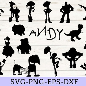 Toy Story svg bundle, toy story silhouette, toy story clipart, for cricut, for silhouette, ANDY png, svg, dxf, INSTANT DOWNLOAD