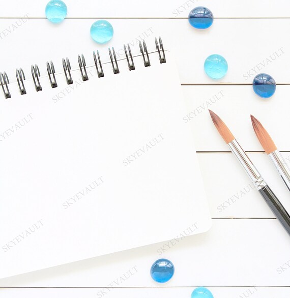 Watercolor Bundle Flat Lay Background Flat Lay