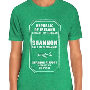 Shannon Ireland Passport Stamp Vacation Travel Unisex T-shirt
