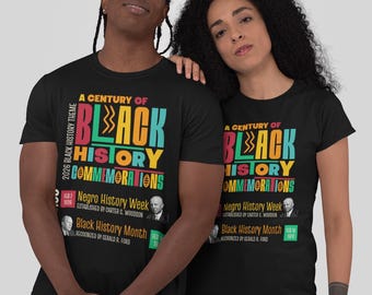 Camiseta unisex conmemorativa de un siglo de historia afroamericana / Mes de la Historia Afroamericana 2026