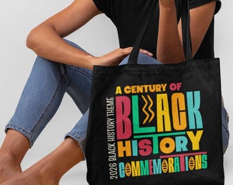 Bolsa de mano / Conmemoración de un siglo de historia afroamericana / Tema del Mes de la Historia Afroamericana 2026