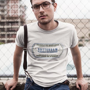 Rotterdam Netherlands Passport Stamp Vacation Travel Souvenir Unisex Tshirt for Men and Women