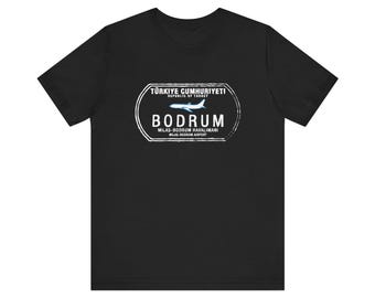 ボドルム トルコ パスポートスタンプ バケーション 旅行 ユニセックス Tシャツ